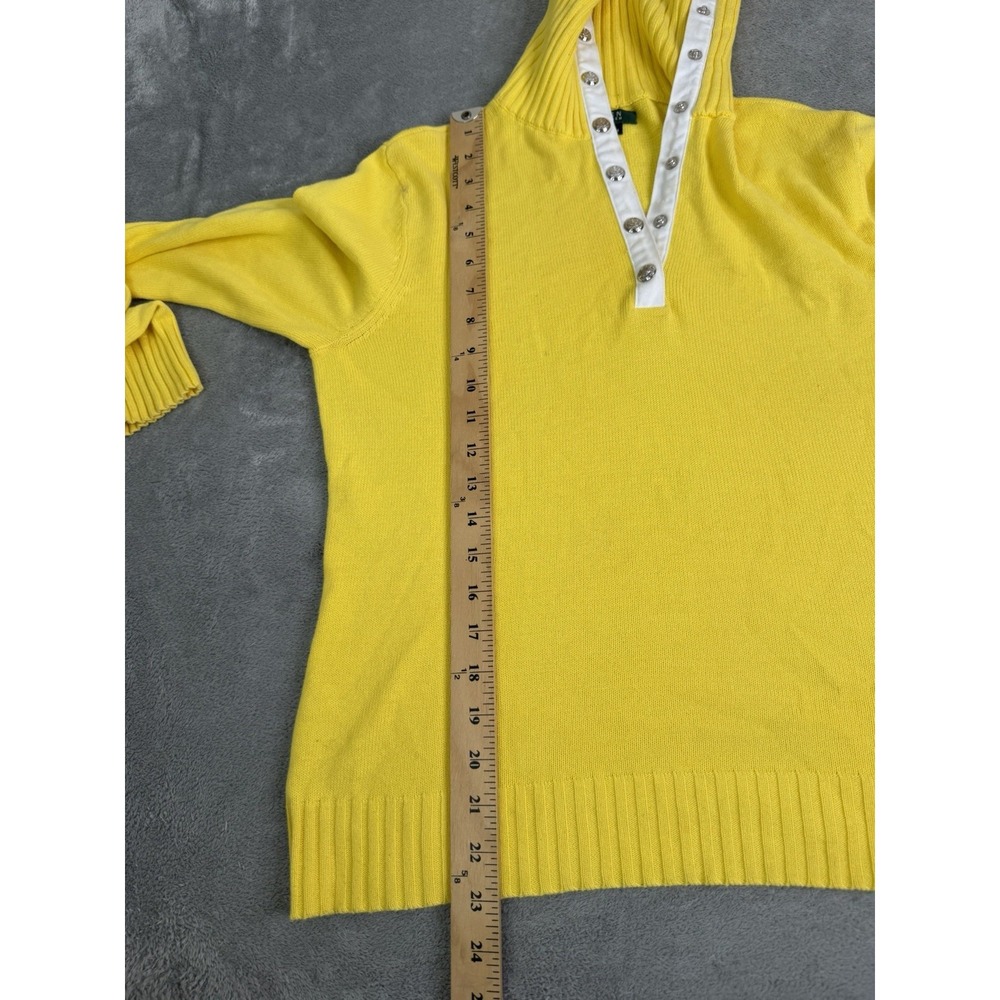 Lauren Ralph Lauren Mock Neck Sweater Women's Size Medium Yellow - Picture 8 of 9
